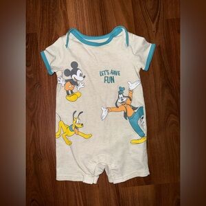 Disney Let's Have Fun Bodysuit - Cream and Teal